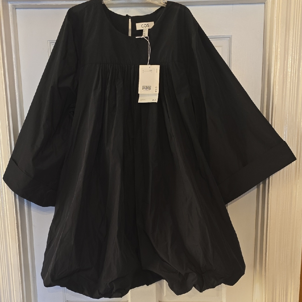 COS Charcoal Gathered Dress